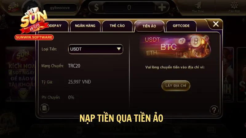nap tien sunwin 5 Nạp tiền qua tiền ảo